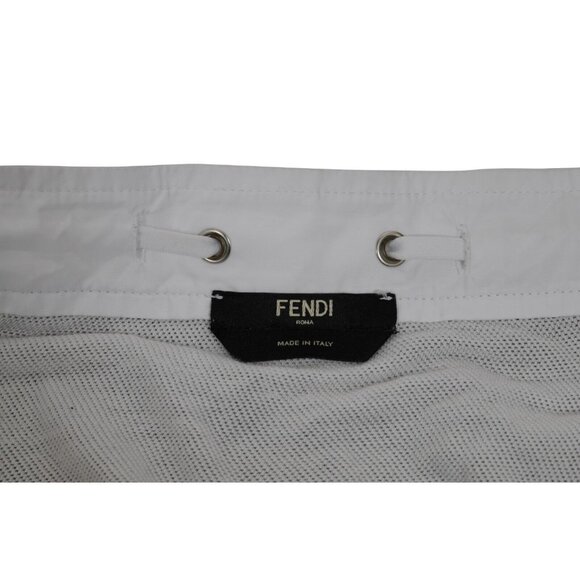 Fendi Mens Big Bugs Boxer Swim Trunks Large IT 52 XL Green Brown Camo Shorts - Picture 5 of 10